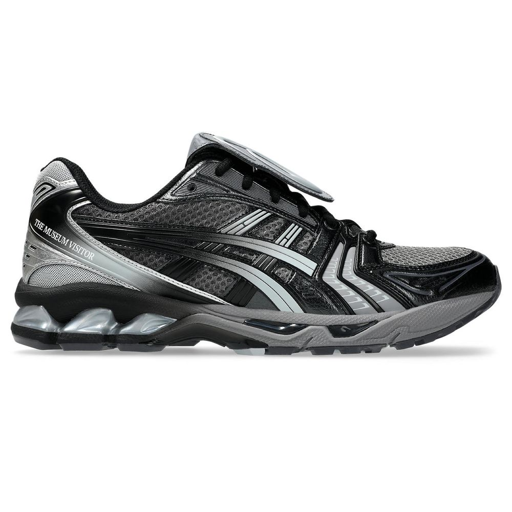 Tênis ASICS GEL-Kayano 14 x The Museum Visitor - Unissex - Preto com Prata Tênis ASICS GEL-Kayano 14 x The Museum Visitor - Unissex - Preto com Prata