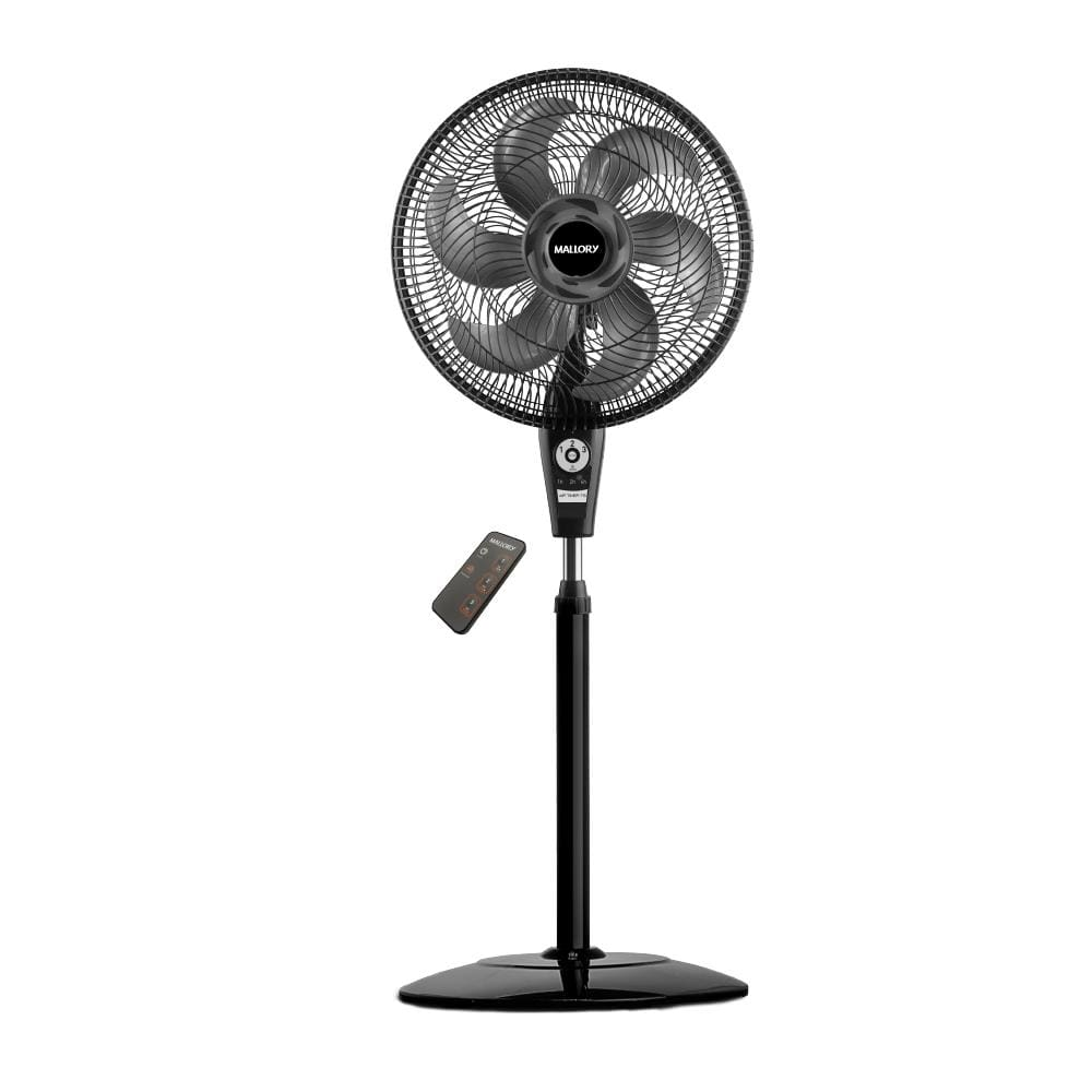 Ventilador de Coluna Mallory 40cm Air Timer TS+ com 3 Velocidades e Controle Remoto Preto - 110V Ventilador de Coluna Mallory 40cm Air Timer TS+ com 3 Velocidades e Controle Remoto Preto - 110V