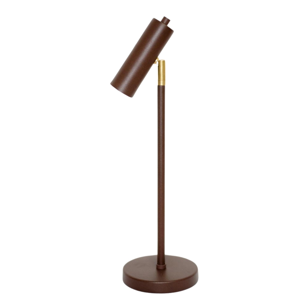 Luminária de Mesa Abajur Margot Marrom Cortem Luminária de Mesa Abajur Margot Marrom Cortem