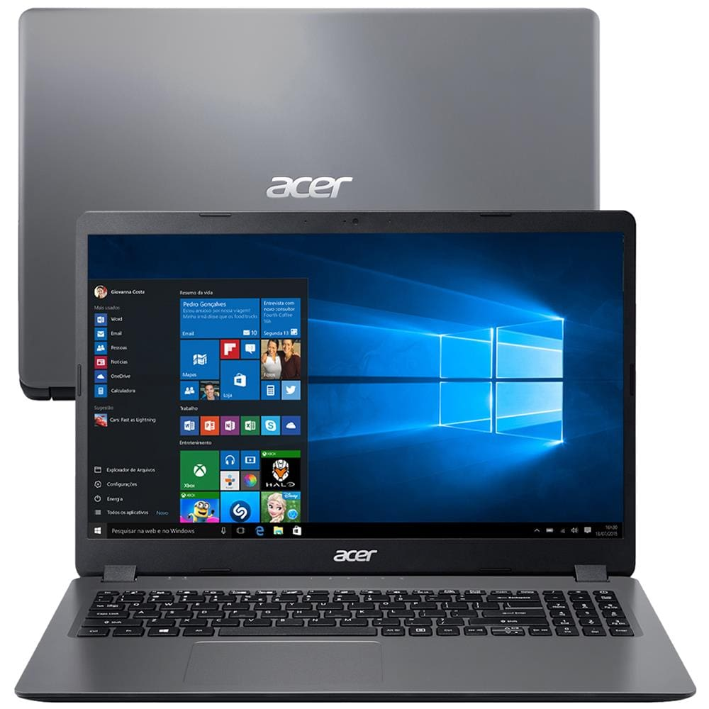 Notebook Acer Core i3-1005G1 8GB 512GB SSD Tela 15.6 Windows 10 Aspire 3 A315-56-35ET Notebook Acer Core i3-1005G1 8GB 512GB SSD Tela 15.6 Windows 10 Aspire 3 A315-56-35ET