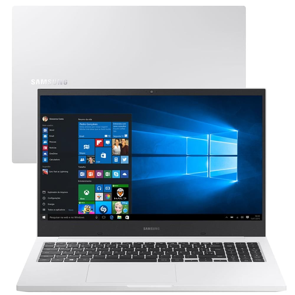Notebook Samsung Book E30 Intel Core i3-10110U 10ª Geração 4GB 1TB 15.6'' Windows 10 Home NP550XCJ-KT2BR Branco Notebook Samsung Book E30 Intel Core i3-10110U 10ª Geração 4GB 1TB 15.6'' Windows 10 Home NP550XCJ-KT2BR Branco