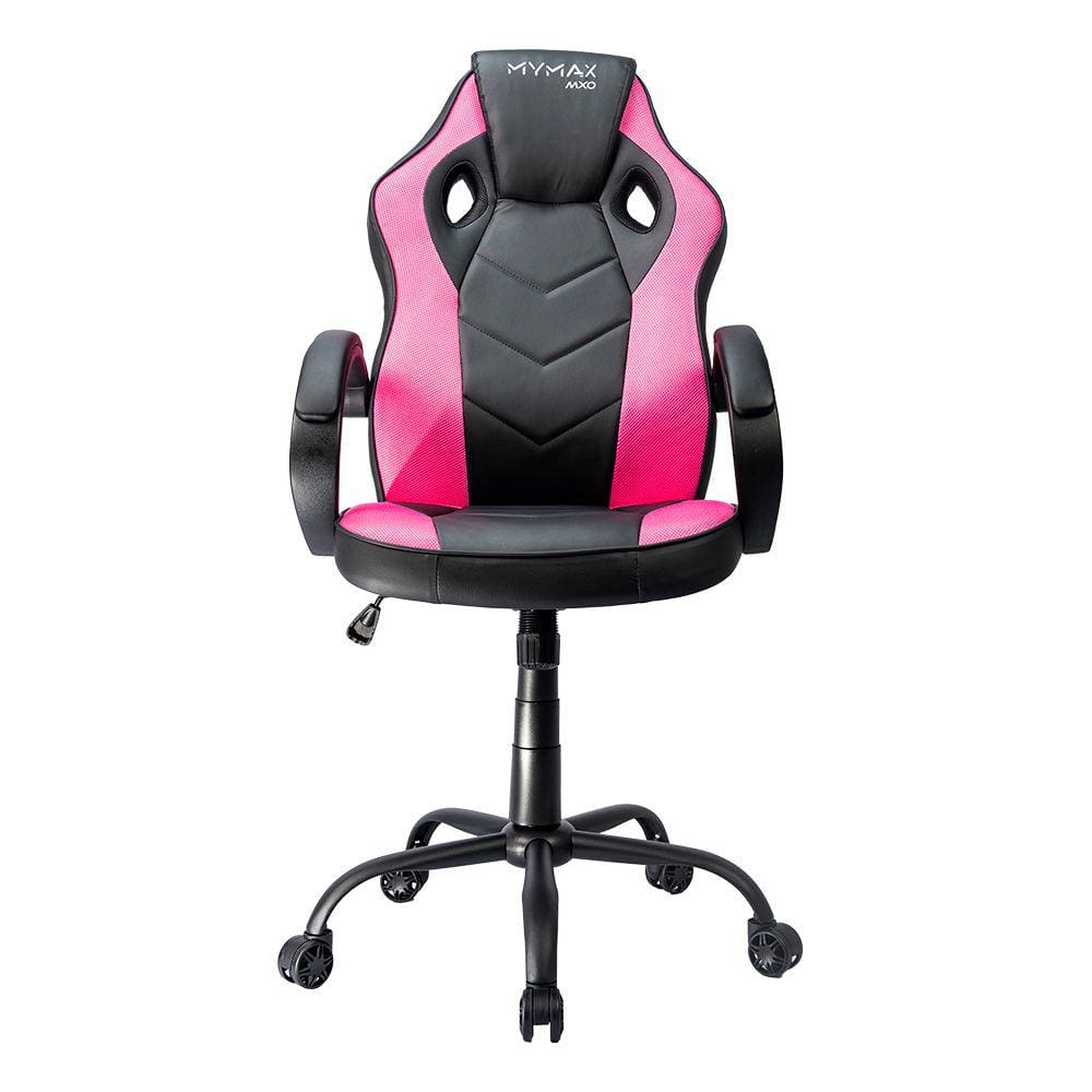 Cadeira Gamer MX0 Giratória Preto e Rosa Mymax Cadeira Gamer MX0 Giratória Preto e Rosa Mymax