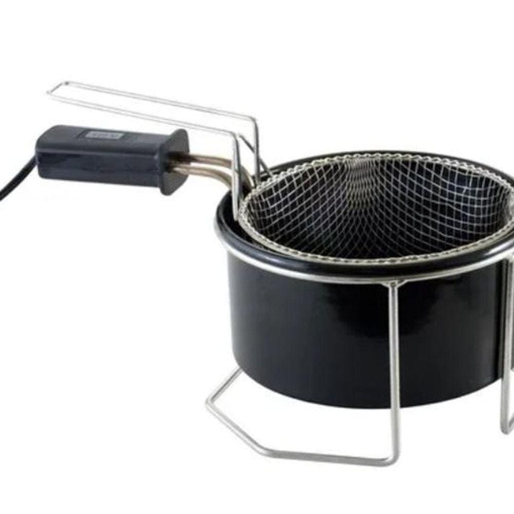 Fritadeira Elétrica Com Óleo Tacho Esmaltado 1 Litro 110 Fritadeira Elétrica Com Óleo Tacho Esmaltado 1 Litro 110