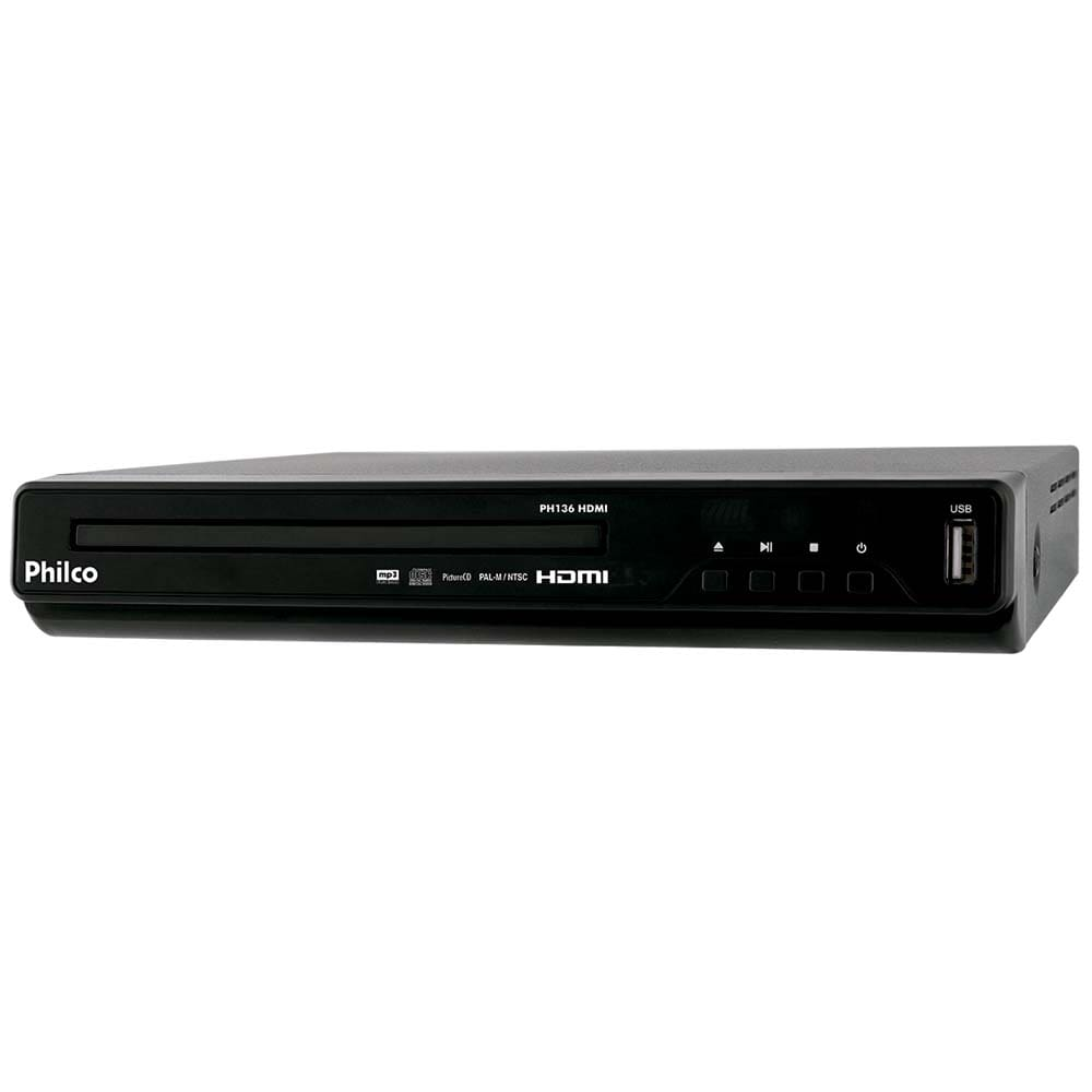 Reprodutor de Mídia Philco PH136 Entrada USB Saída HDMI Controle Remoto Reprodutor de Mídia Philco PH136 Entrada USB Saída HDMI Controle Remoto