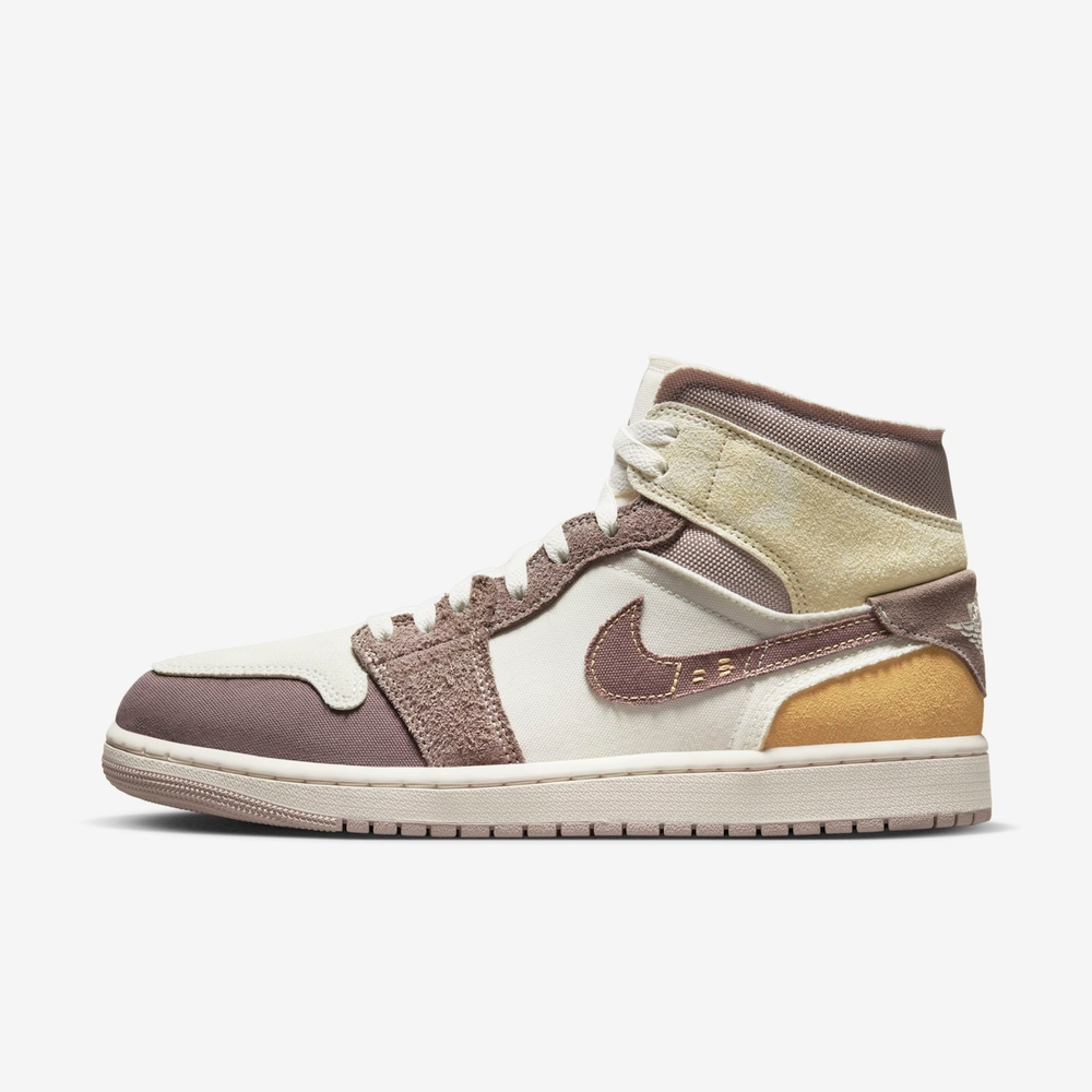 Tênis Air Jordan 1 Mid SE Craft Masculino Tênis Air Jordan 1 Mid SE Craft Masculino