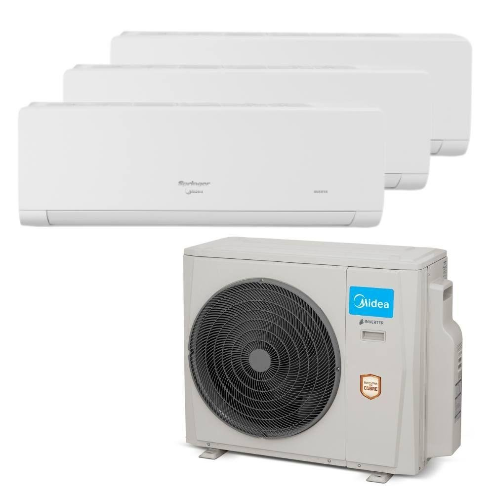 Ar Condicionado Multi Tri Split Springer Midea 27000 BTUs (3X9000) Quente/Frio Inverter 22 Ar Condicionado Multi Tri Split Springer Midea 27000 BTUs (3X9000) Quente/Frio Inverter 22