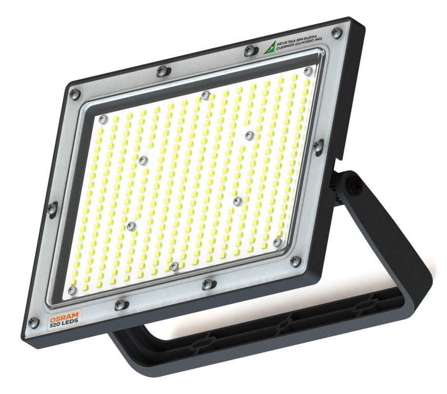 Refletor 400w Led Osram 36000lm Slim Bivolt Ip66 Branco Frio Refletor 400w Led Osram 36000lm Slim Bivolt Ip66 Branco Frio