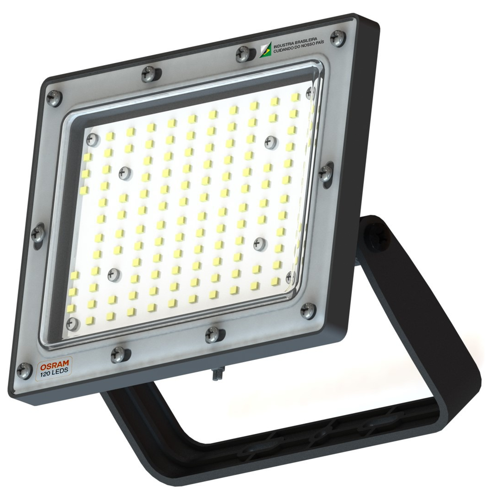 Refletor 200w Led Osram 18000lm Bivolt Ip66 Slim 6500k Alta Qualidade Refletor 200w Led Osram 18000lm Bivolt Ip66 Slim 6500k Alta Qualidade
