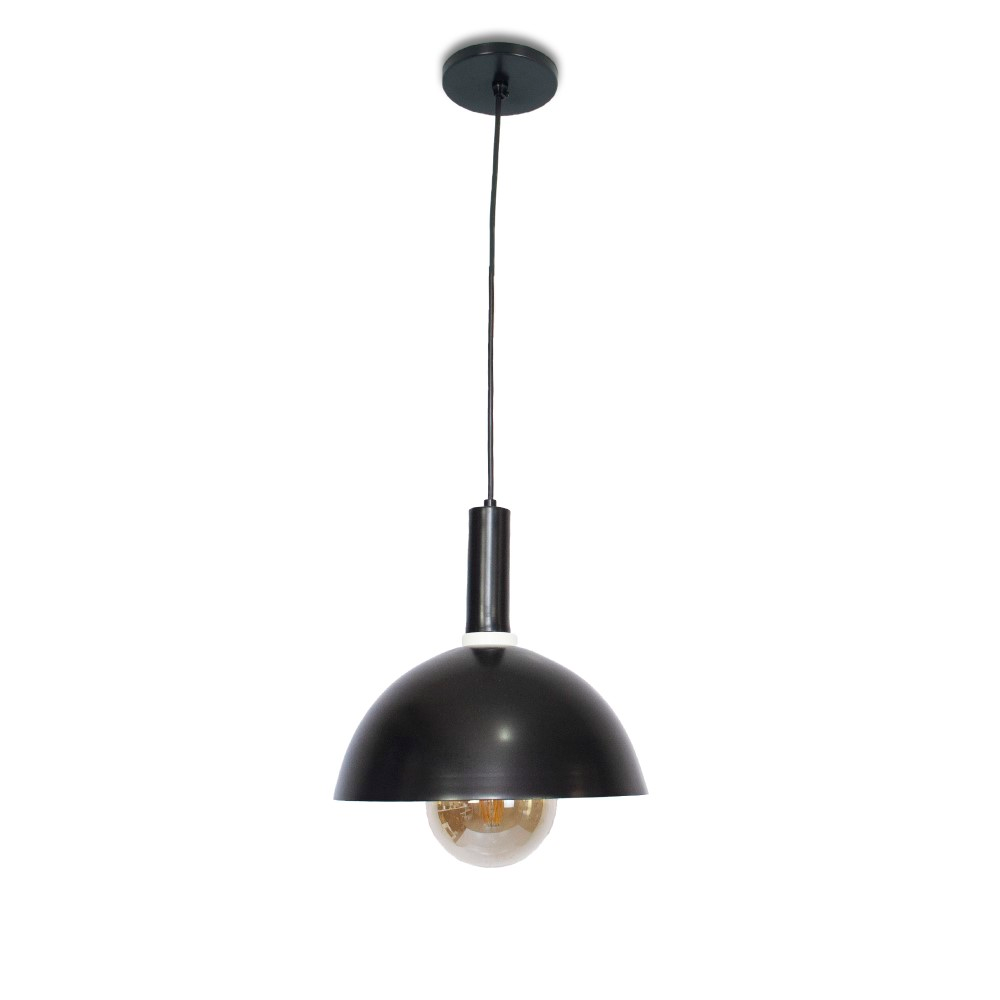 Luminária de Teto Pendente Nísia Esfera 30 Preta Luminária de Teto Pendente Nísia Esfera 30 Preta