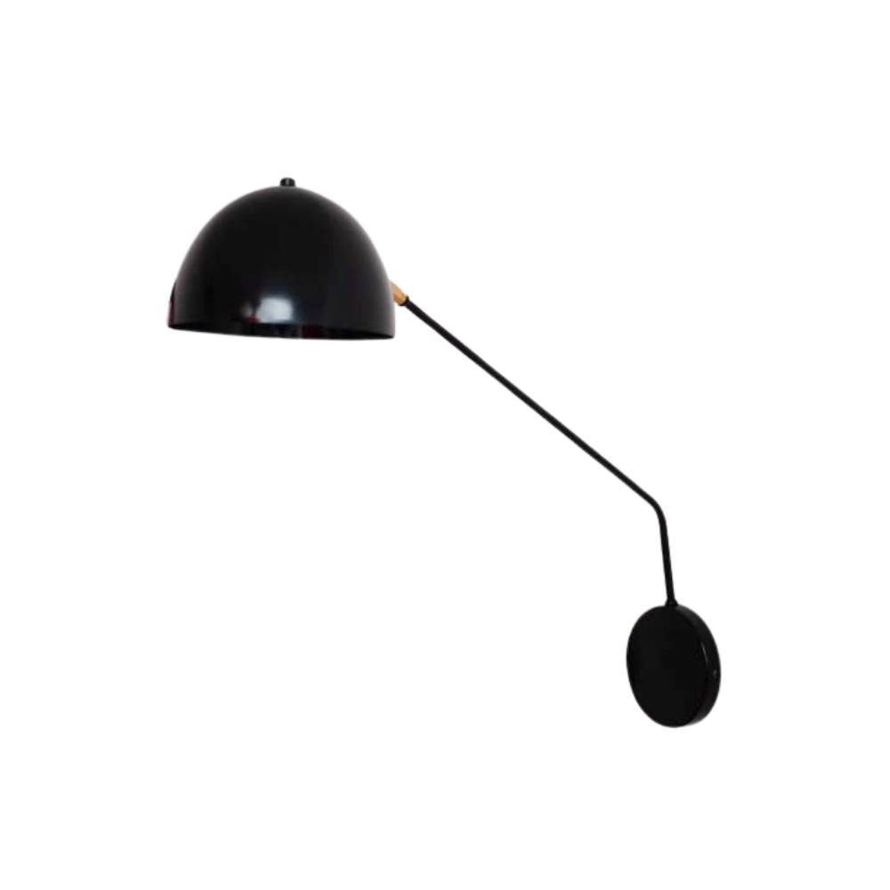 Luminária de Parede Arandela Articulada Wang Preto Luminária de Parede Arandela Articulada Wang Preto