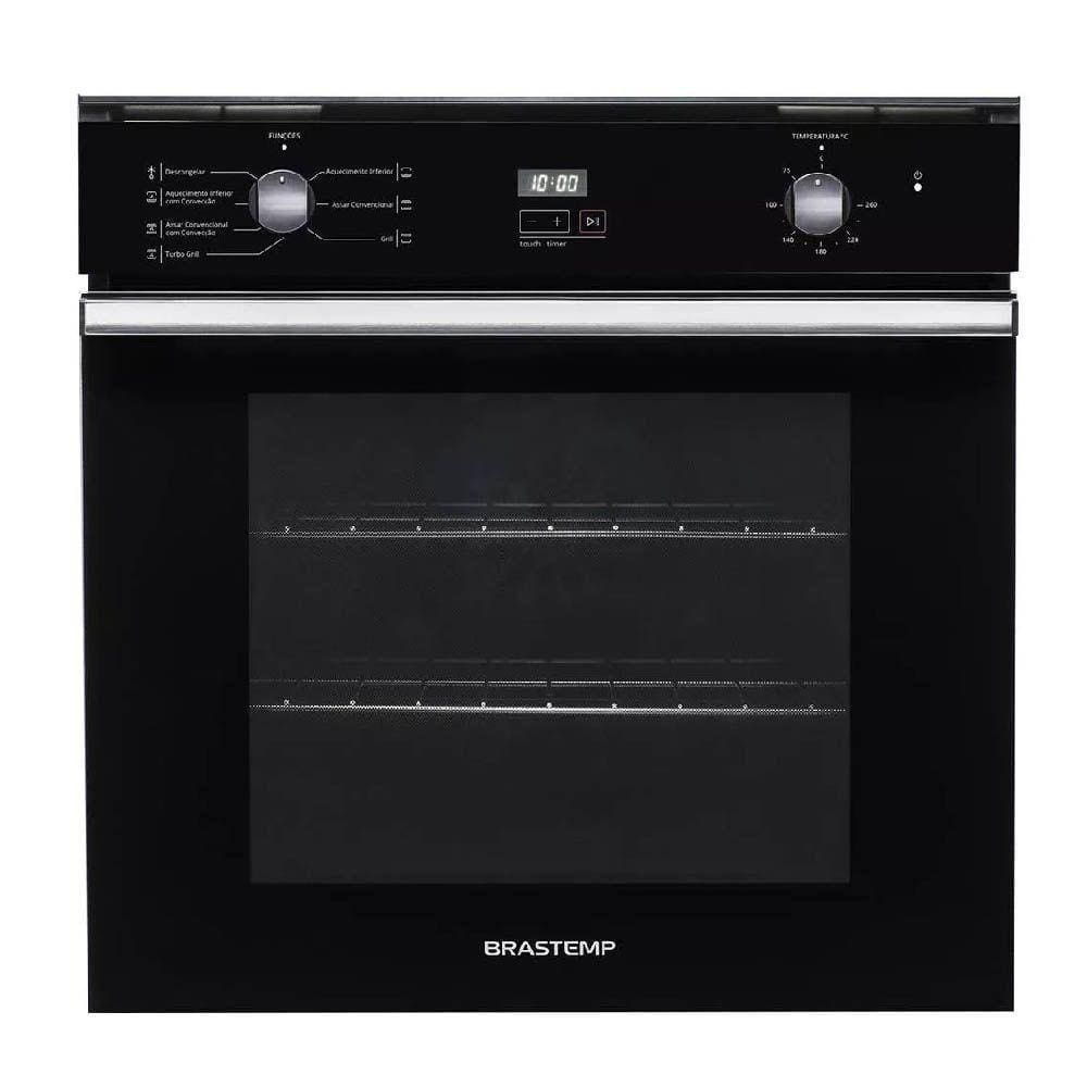 Forno Elétrico 84 Litros de Embutir Brastemp Timer Grill BOC84AEBNA - 220V Forno Elétrico 84 Litros de Embutir Brastemp Timer Grill BOC84AEBNA - 220V