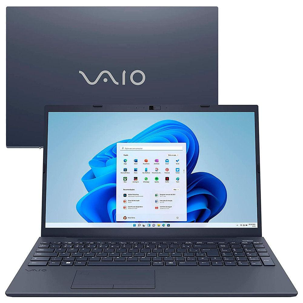 Notebook Vaio FE15 15.6 Polegadas FHD I5-1235U 8GB SSD 256GB Windows 11 Home Cinza Escuro - VJFE54F11X-B0111H Notebook Vaio FE15 15.6 Polegadas FHD I5-1235U 8GB SSD 256GB Windows 11 Home Cinza Escuro - VJFE54F11X-B0111H