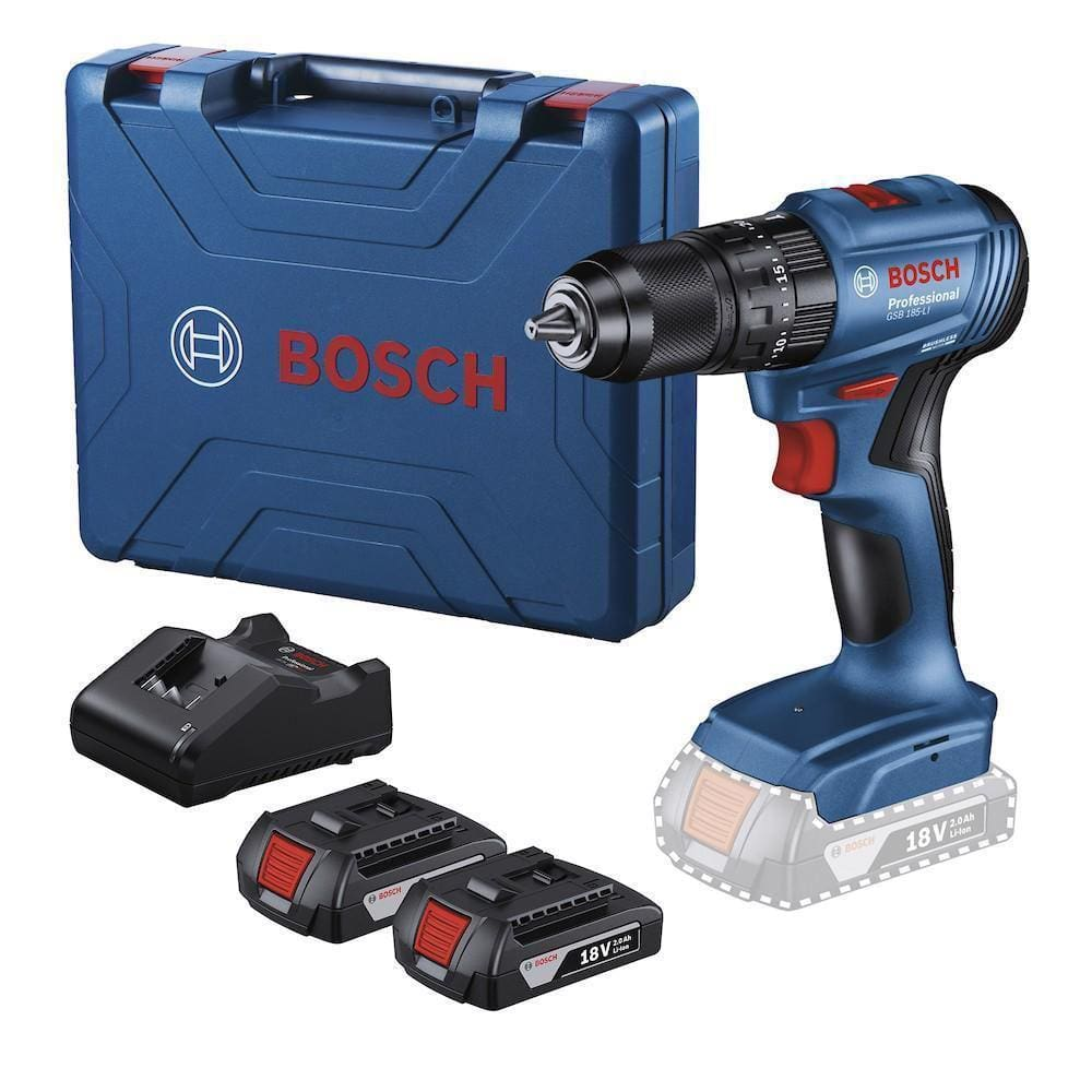 Furadeira/Parafus. Impacto 18V Gsb185Li-2B 2 Baterias Bosch Furadeira/Parafus. Impacto 18V Gsb185Li-2B 2 Baterias Bosch