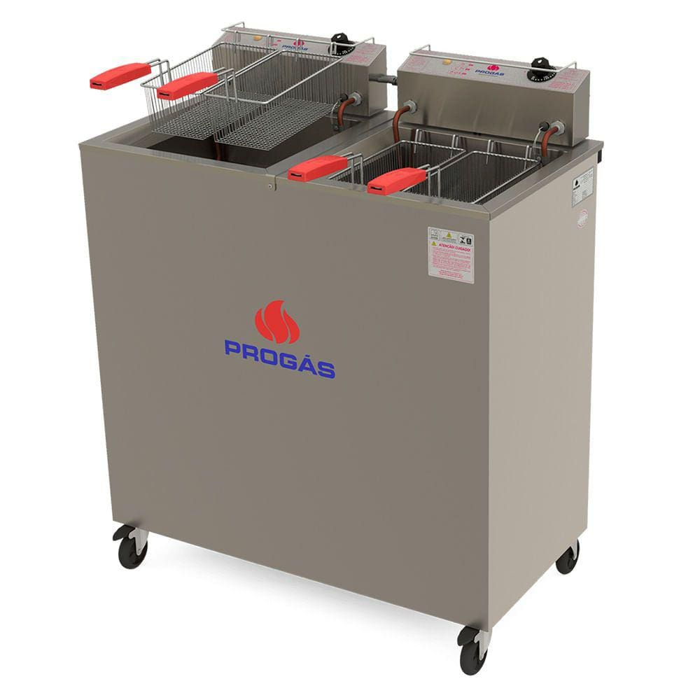 Fritadeira Elétrica Água e Óleo PR-200 E STYLE - Aço Inox Escovado 5000 Watts - Progás Fritadeira Elétrica Água e Óleo PR-200 E STYLE - Aço Inox Escovado 5000 Watts - Progás