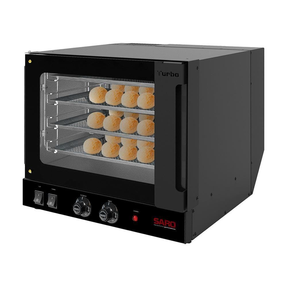 Forno Turbo Elétrico Saro 70 Litros com 4 Esteiras FT - 220V Forno Turbo Elétrico Saro 70 Litros com 4 Esteiras FT - 220V