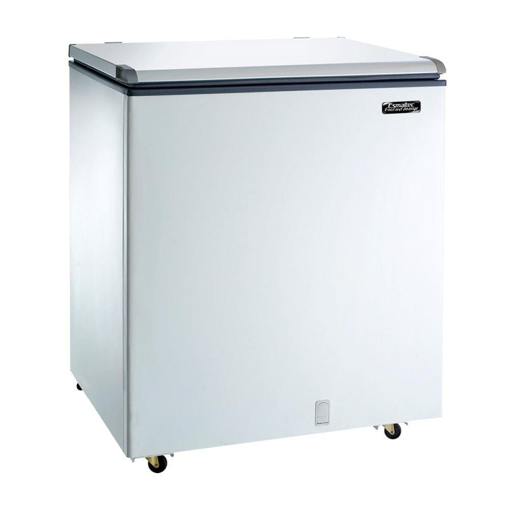 Freezer e Refrigerador Horizontal Esmaltec (Dupla Ação) 1 Tampa 230 Litros ECH250 - 220V Freezer e Refrigerador Horizontal Esmaltec (Dupla Ação) 1 Tampa 230 Litros ECH250 - 220V