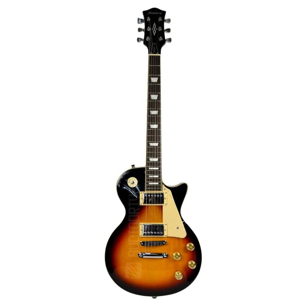 Guitarra LesPaul Sunburst Strinberg LPS230 SB Escudo Branco Vintage Guitar LP Clássica com Dois Captadores Humbucker Guitarra LesPaul Sunburst Strinberg LPS230 SB Escudo Branco Vintage Guitar LP Clássica com Dois Captadores Humbucker