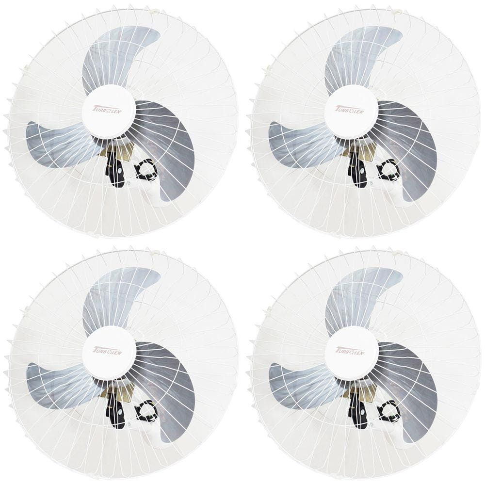Kit 4 Ventiladores Parede 60cm 200W Industrial Turbo Turbão 3 Pás Bivolt 110V 220V Branco Vitalex - Bivolt Kit 4 Ventiladores Parede 60cm 200W Industrial Turbo Turbão 3 Pás Bivolt 110V 220V Branco Vitalex - Bivolt