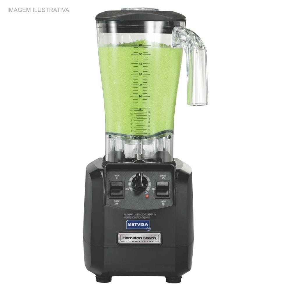 Liquidificador Industrial Alta Rotação 1,8 Litros Fury Hamilton Beach 220V Metvisa Liquidificador Industrial Alta Rotação 1,8 Litros Fury Hamilton Beach 220V Metvisa