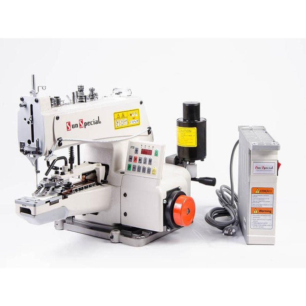 Máquina Costura Industrial Botoneira Direct Drive 220v SS373D-H-SS-SU - Sun Special Máquina Costura Industrial Botoneira Direct Drive 220v SS373D-H-SS-SU - Sun Special
