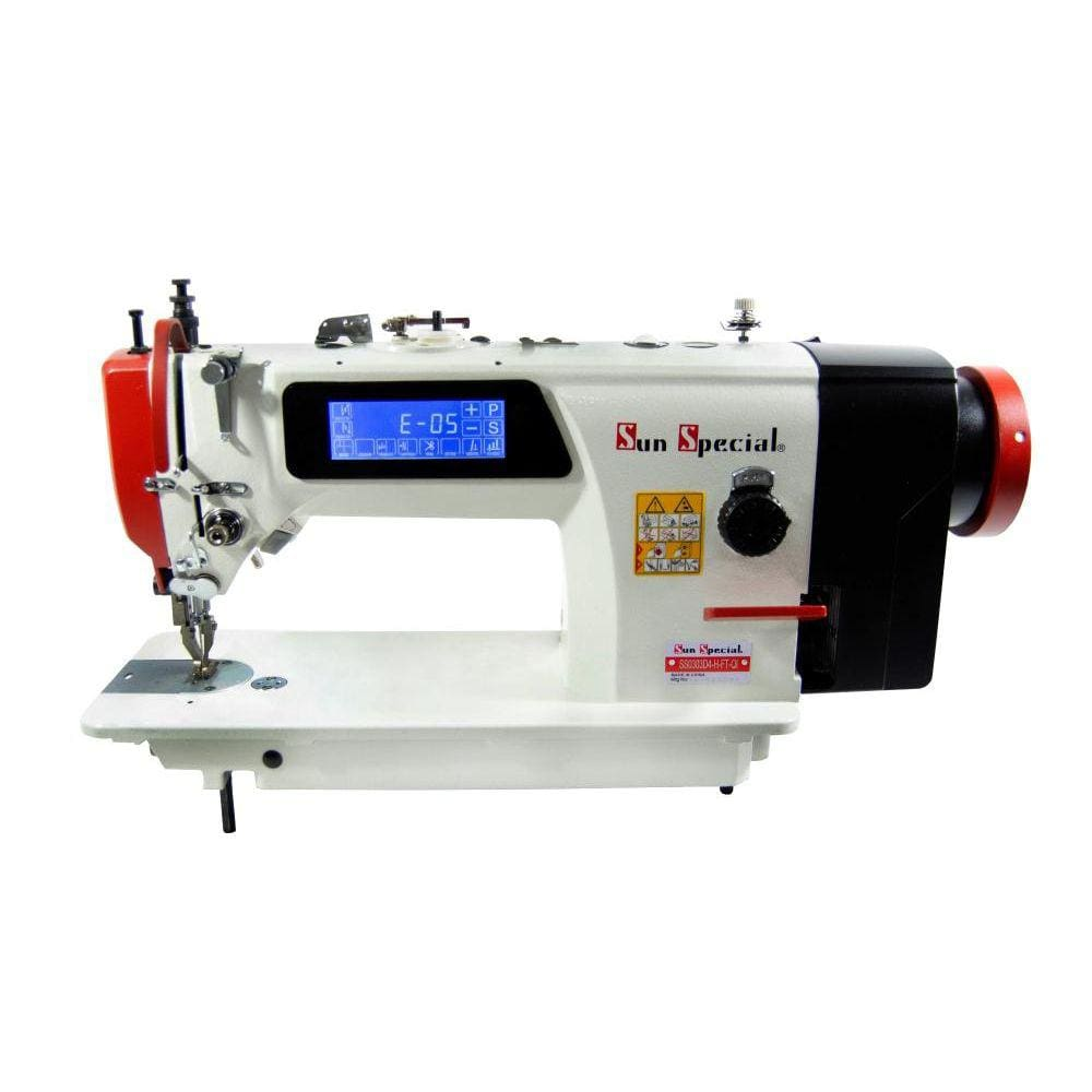 Máquina Costura Industrial Reta Transporte Duplo Eletrônica Painel Touch SS0303D4-H-FT-QI - Sun Special Máquina Costura Industrial Reta Transporte Duplo Eletrônica Painel Touch SS0303D4-H-FT-QI - Sun Special
