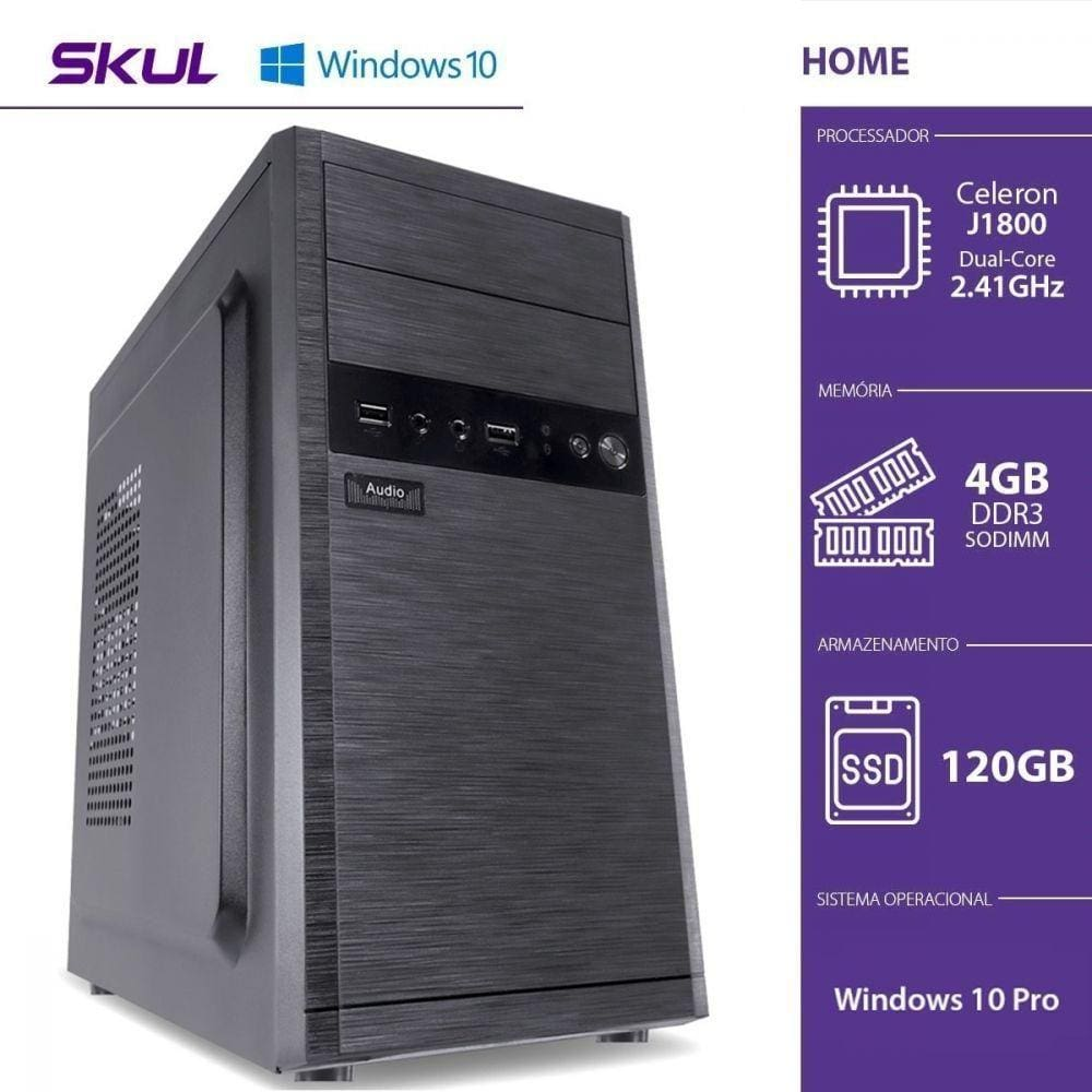 Computador Home H100 - Celeron Dual Core J1800 Computador Home H100 - Celeron Dual Core J1800