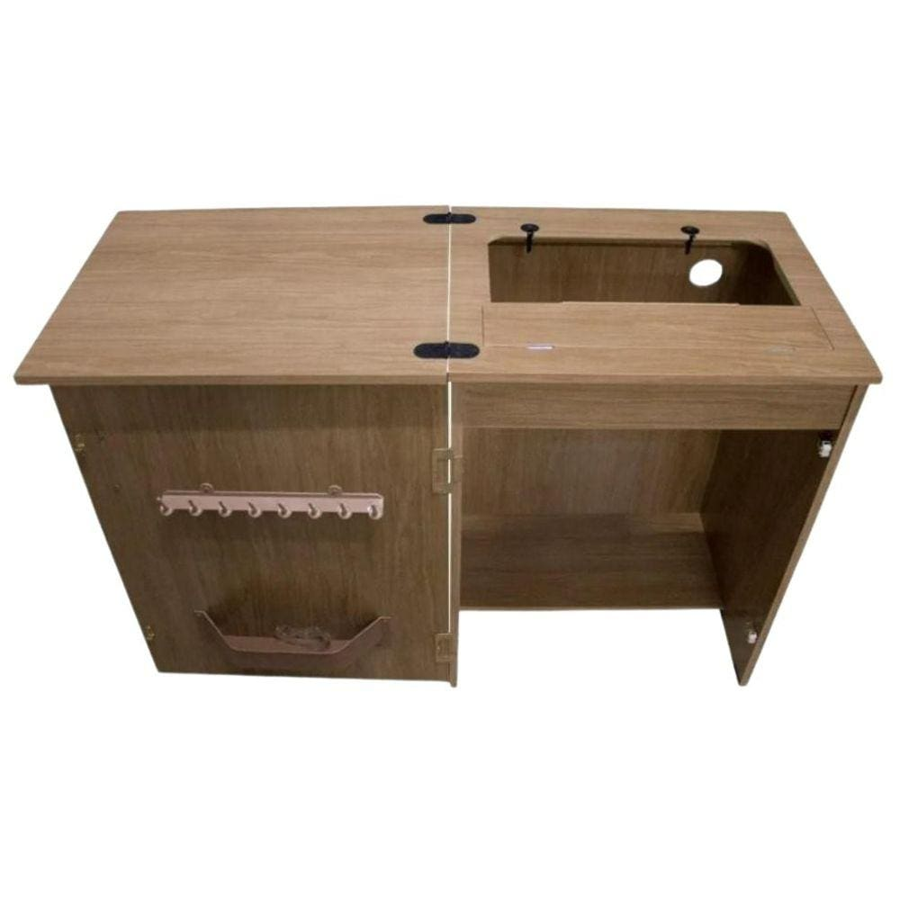 Gabinete Avelã Bancada Movel Maq. Costura Reta Pretinha 15C. Gabinete Avelã Bancada Movel Maq. Costura Reta Pretinha 15C.