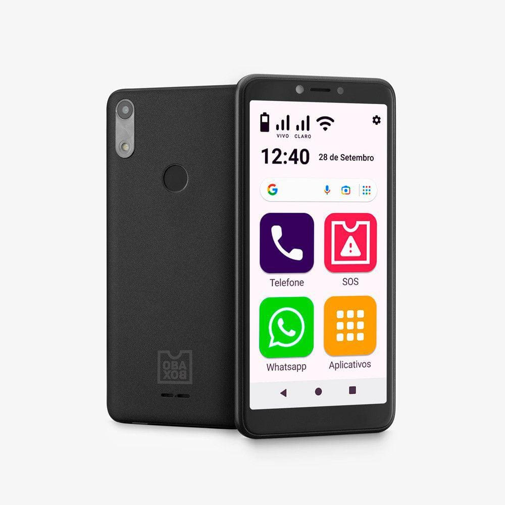 Novo ObaSmart 4G com números e letras grandes fácil de usar Obabox Novo ObaSmart 4G com números e letras grandes fácil de usar Obabox
