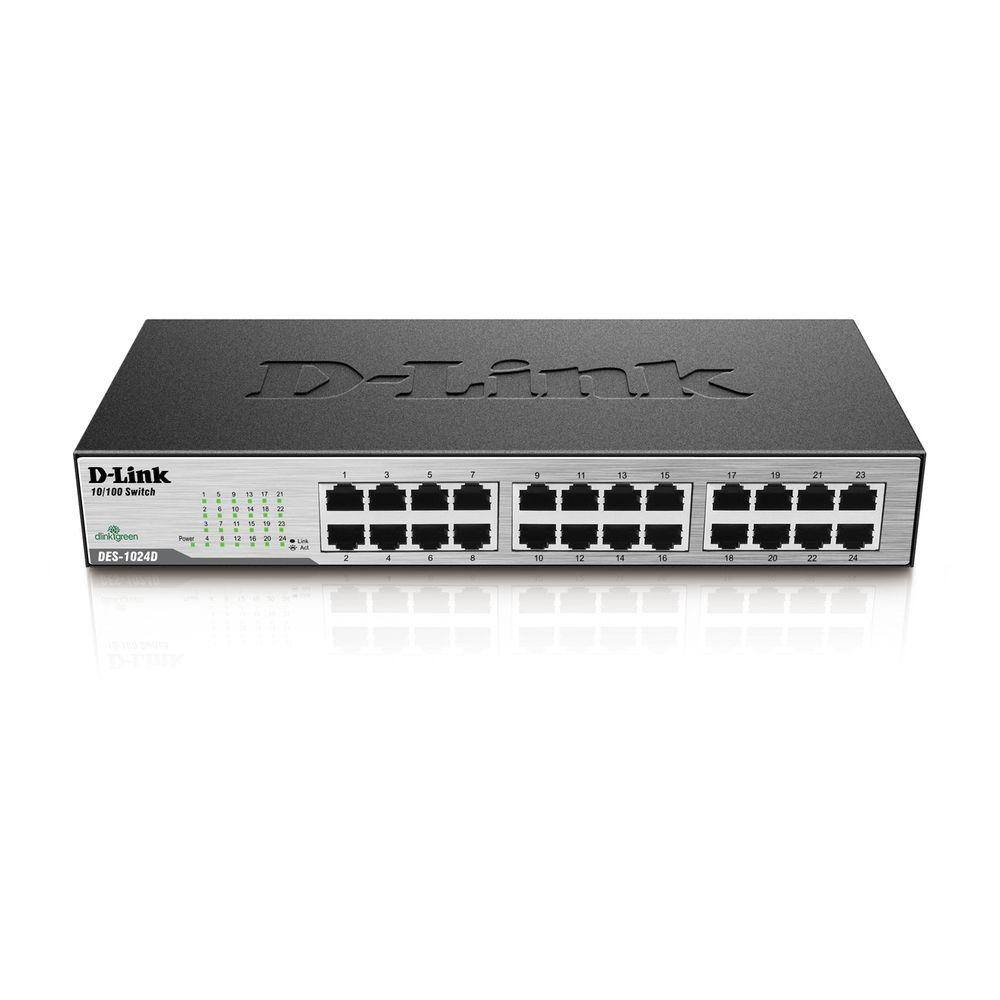 Switch 24 Portas 10/100 mbps D Link DES-1024D Switch 24 Portas 10/100 mbps D Link DES-1024D