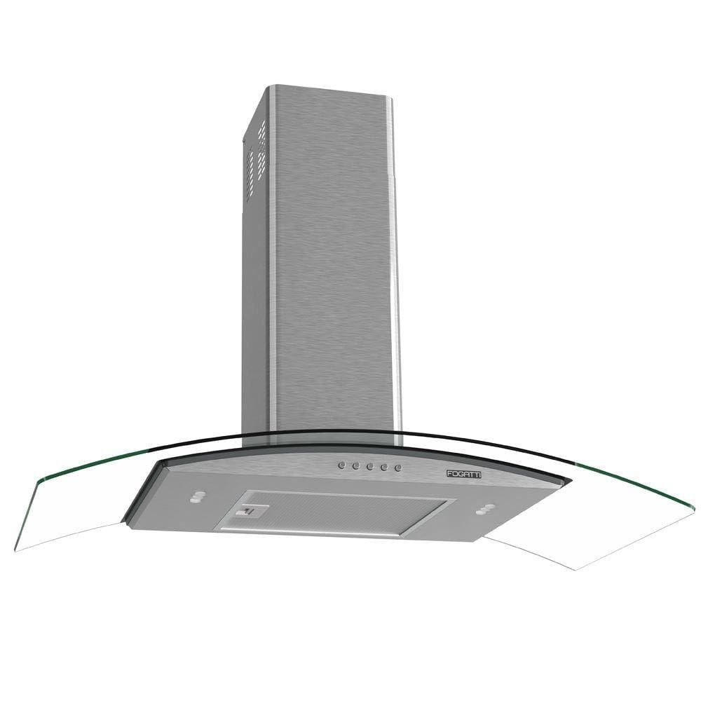 Coifa Fogatti de Parede Clean Vidro Curvo Kromanox 90cm - 220V Coifa Fogatti de Parede Clean Vidro Curvo Kromanox 90cm - 220V