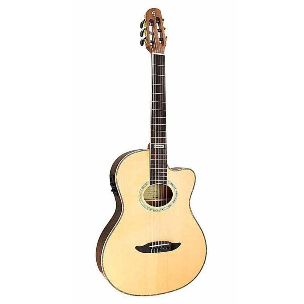 Violão Elétrico Flat Cutaway Nylon Gnf3 Ceq Ns Giannini