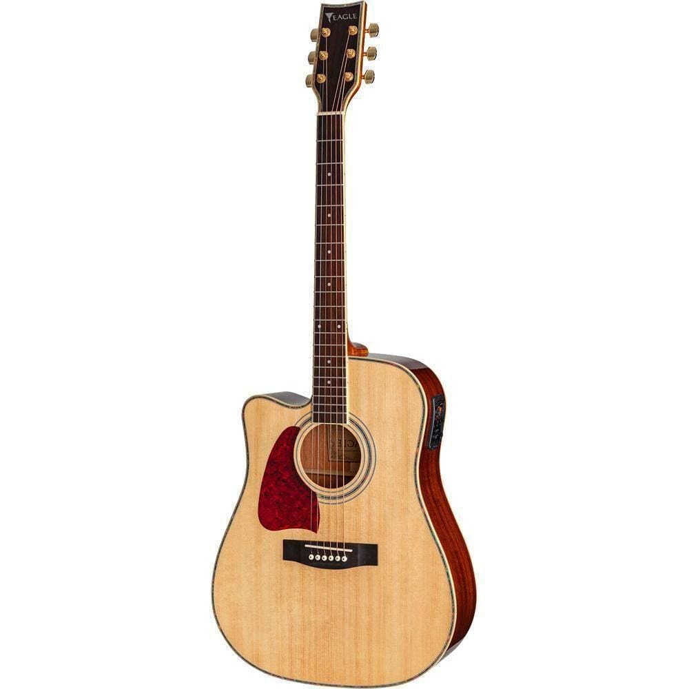 Violão Elétrico Folk Eagle CH889 LH Aço Natural Canhoto Violão Elétrico Folk Eagle CH889 LH Aço Natural Canhoto