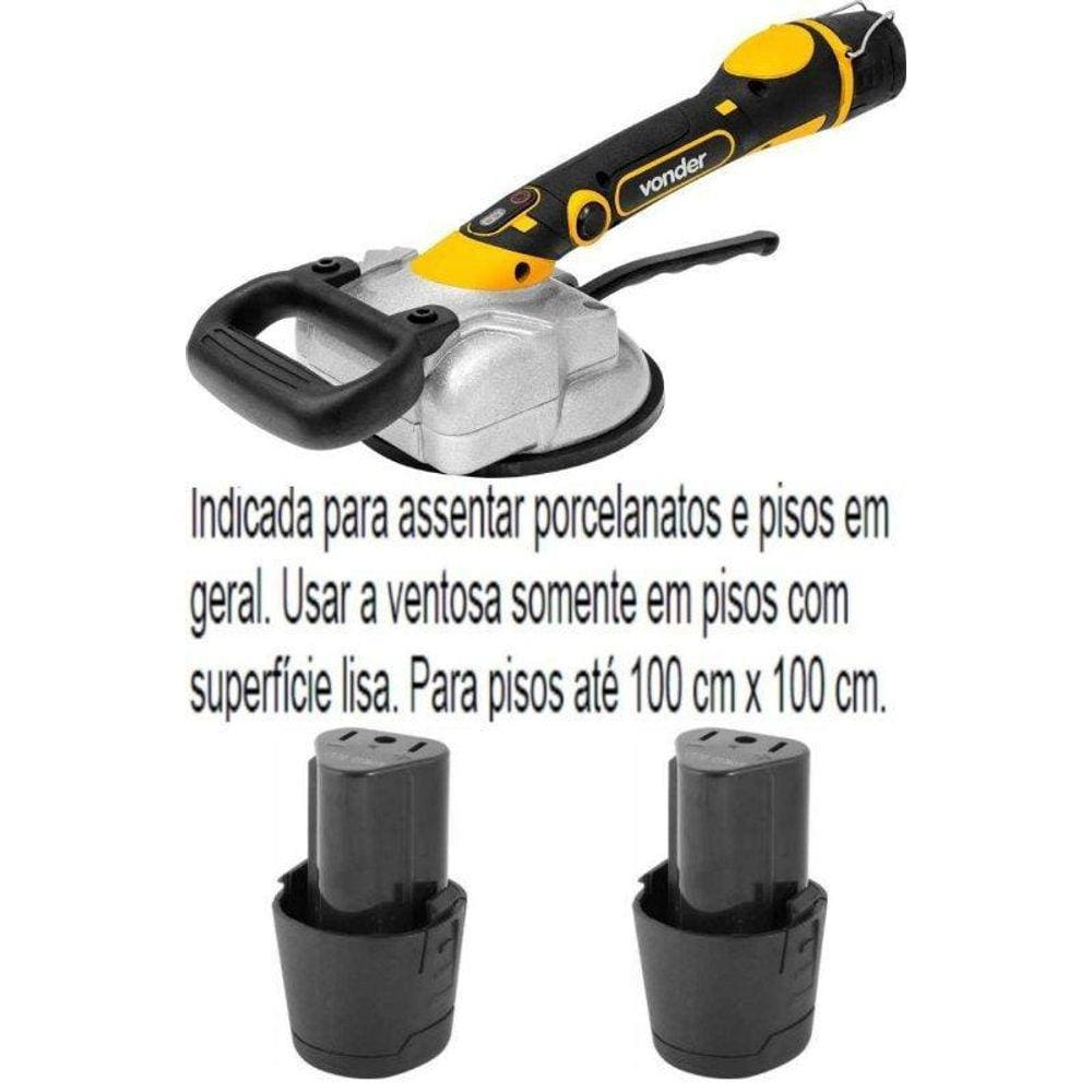 Máquina Assentar Piso 100X100 Vonder Map 125 Com 2 Baterias Máquina Assentar Piso 100X100 Vonder Map 125 Com 2 Baterias
