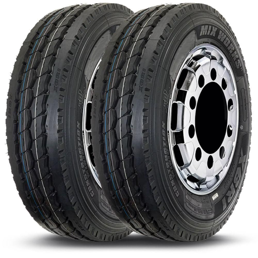 Kit 2 Pneu Aro 22.5 295/80R22.5 Xbri 152/149K 18PR Mix Works Kit 2 Pneu Aro 22.5 295/80R22.5 Xbri 152/149K 18PR Mix Works