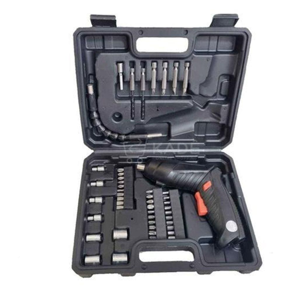 Parafusadeira Elétrica 47 Pcs - Preto - 110V/220V