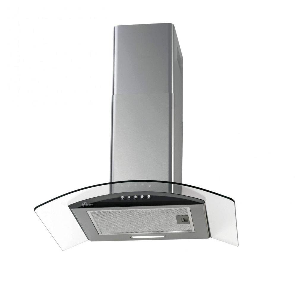 Coifa de Parede 60cm Vidro Fit Fischer 220V Inox - 220V Coifa de Parede 60cm Vidro Fit Fischer 220V Inox - 220V