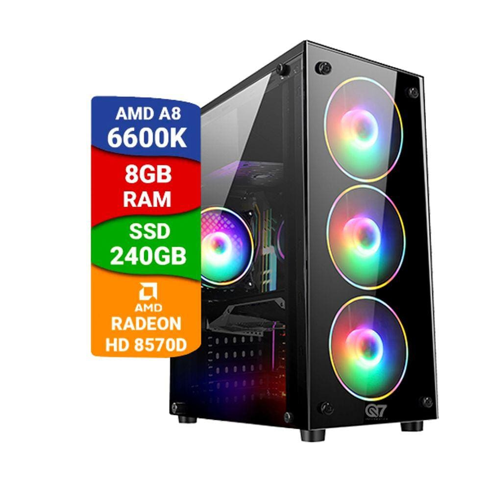 Pc Gamer Amd A8 6600k 16Gb Radeon Hd8570d Ssd 480Gb Pc Gamer Amd A8 6600k 16Gb Radeon Hd8570d Ssd 480Gb