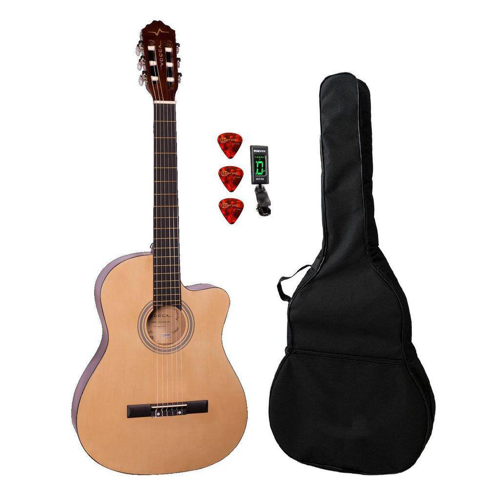 Violão Acústico Vogga Nylon Vca203Nc Natural + Acessórios Violão Acústico Vogga Nylon Vca203Nc Natural + Acessórios