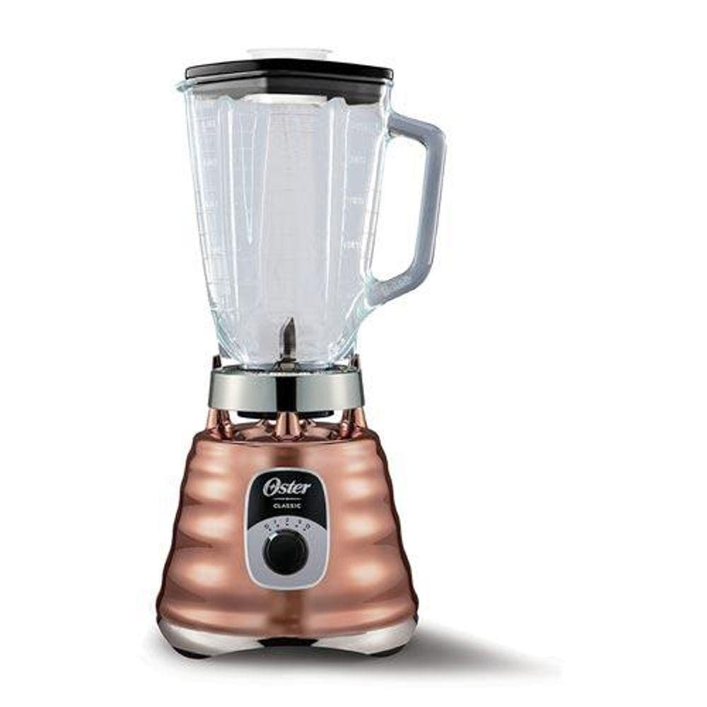 Liquidificador New Beehive Oster com 03 Velocidades e Jarra com 1,25 Litros Cobre - BLST4128 - 220V Liquidificador New Beehive Oster com 03 Velocidades e Jarra com 1,25 Litros Cobre - BLST4128 - 220V