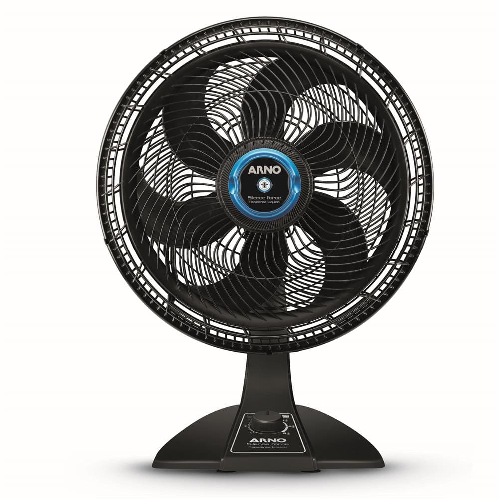 Ventilador de Mesa Arno Silence Repelente Líquido VF55 Preto - 220V Ventilador de Mesa Arno Silence Repelente Líquido VF55 Preto - 220V