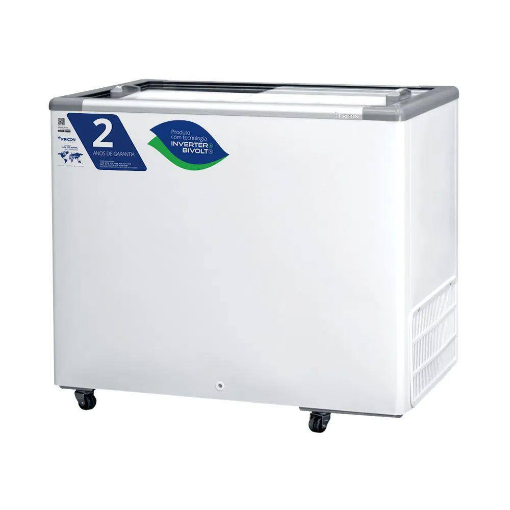 Freezer Horizontal Inverter Porta de Vidro 311 Litros Fricon HCEB311-3V000 Branco Bivolt - Bivolt Freezer Horizontal Inverter Porta de Vidro 311 Litros Fricon HCEB311-3V000 Branco Bivolt - Bivolt