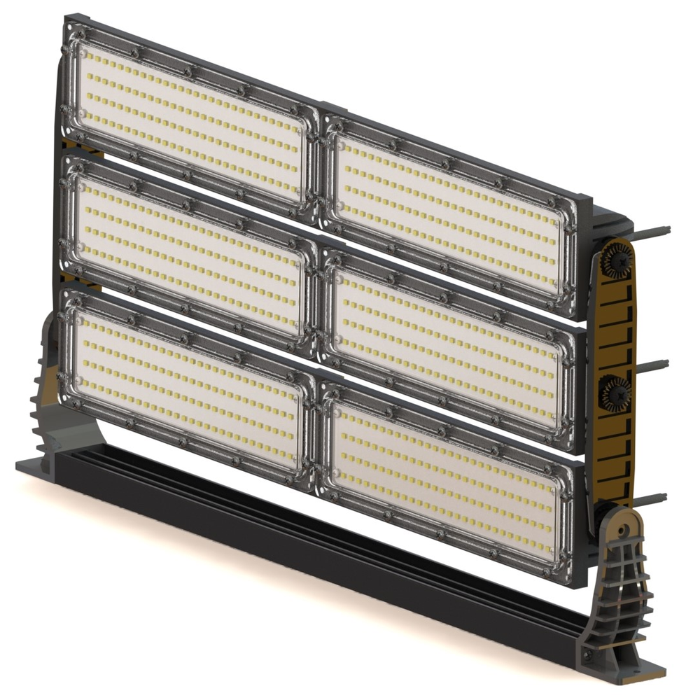 Refletor Holofote 1000W LED Osram Combate 90000lm Bivolt IP66 Refletor Holofote 1000W LED Osram Combate 90000lm Bivolt IP66