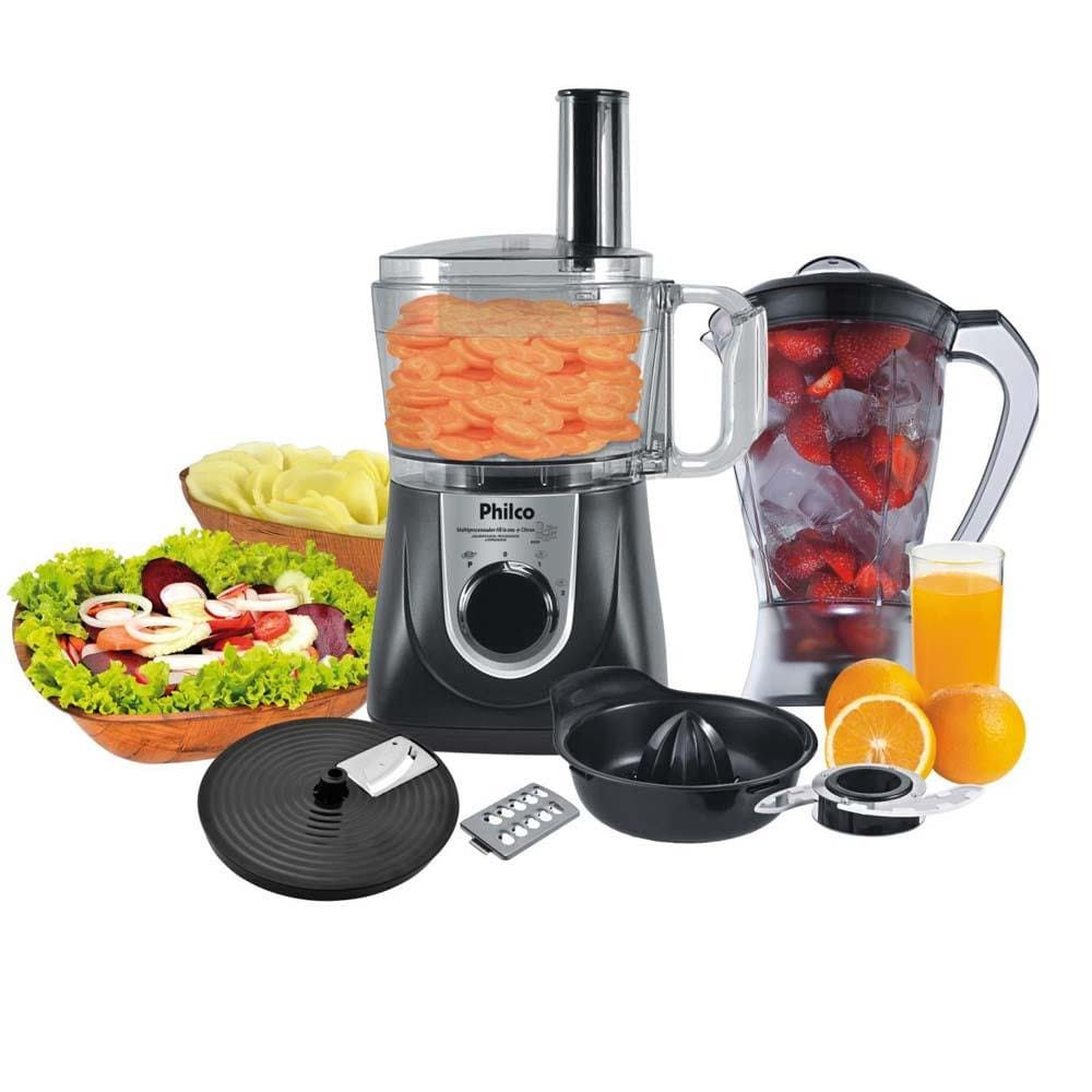 Multiprocessador Philco All in One Citrus 800W - Preto - 110V Multiprocessador Philco All in One Citrus 800W - Preto - 110V