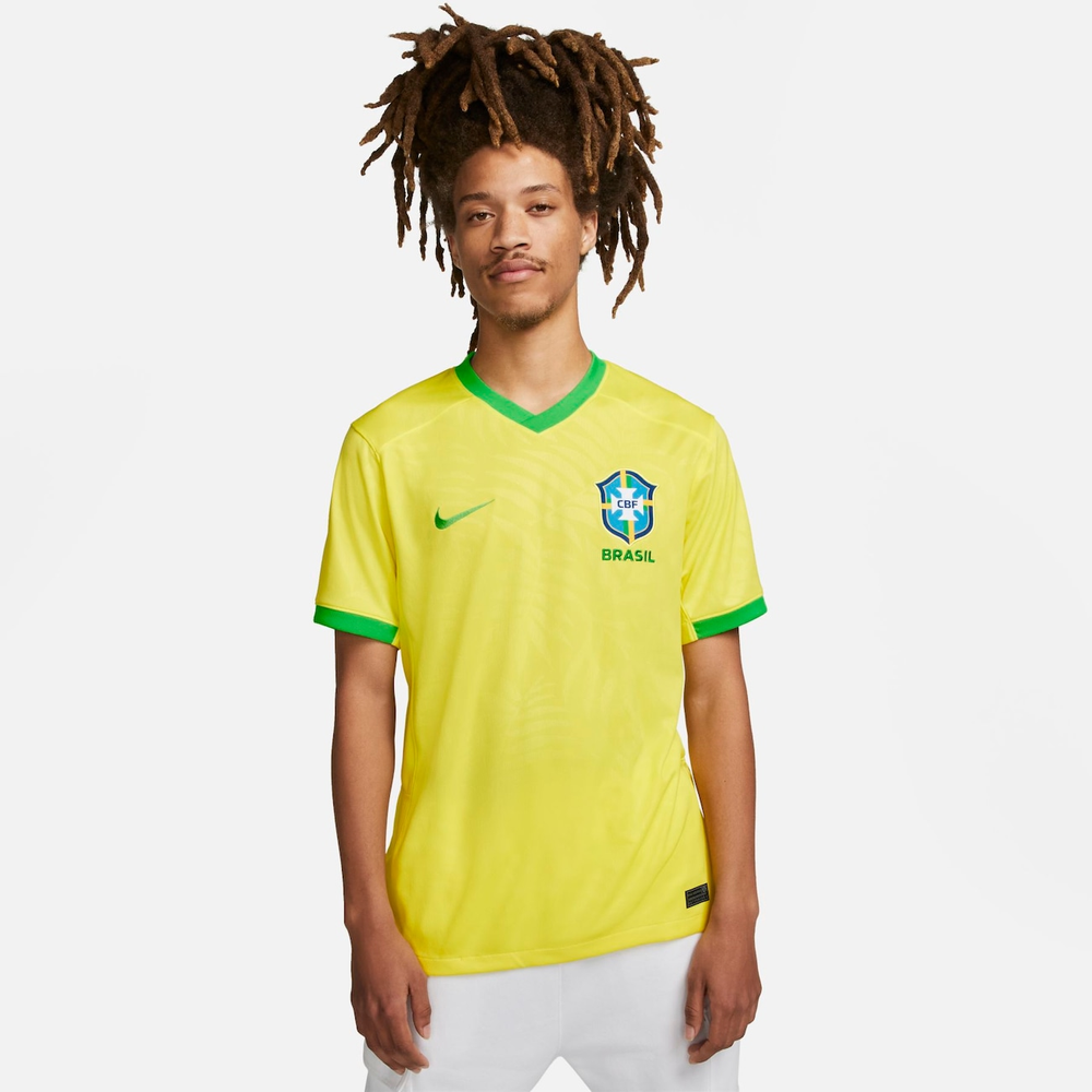 Camisa Nike Brasil I 2023/24 Torcedor Pro Masculina Camisa Nike Brasil I 2023/24 Torcedor Pro Masculina