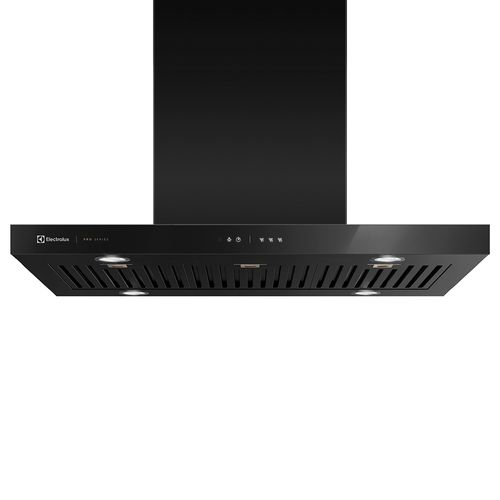Coifa de Ilha Electrolux 90cm Preta Pro Series com Painel Touch e Filtro Baffle (90CIV) Coifa de Ilha Electrolux 90cm Preta Pro Series com Painel Touch e Filtro Baffle (90CIV)