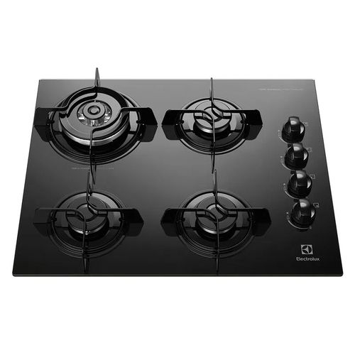 Cooktop 4 Bocas Electrolux a Gás com Tripla Chama (KE4TP) - Bivolt Cooktop 4 Bocas Electrolux a Gás com Tripla Chama (KE4TP) - Bivolt