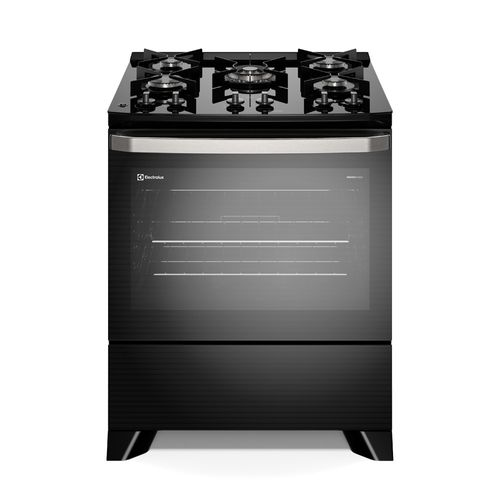 Fogão 5 bocas Electrolux Preto Experience Mesa de Vidro, PerfectCook e VaporBake (FE5GP) - Bivolt Fogão 5 bocas Electrolux Preto Experience Mesa de Vidro, PerfectCook e VaporBake (FE5GP) - Bivolt