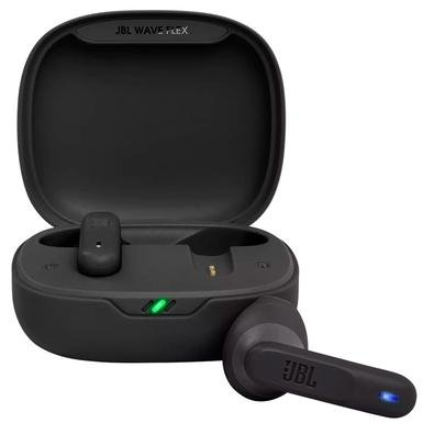 Fone de Ouvido JBL Wave Flex, Bluetooth, Resistente á Água e Poeira, Preto - JBLWFLEXBL Fone de Ouvido JBL Wave Flex, Bluetooth, Resistente á Água e Poeira, Preto - JBLWFLEXBL