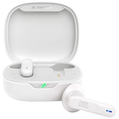 Fone de Ouvido JBL Wave Flex, Bluetooth, Resistente á Água e Poeira, Branco - JBLWFLEXWHT Fone de Ouvido JBL Wave Flex, Bluetooth, Resistente á Água e Poeira, Branco - JBLWFLEXWHT
