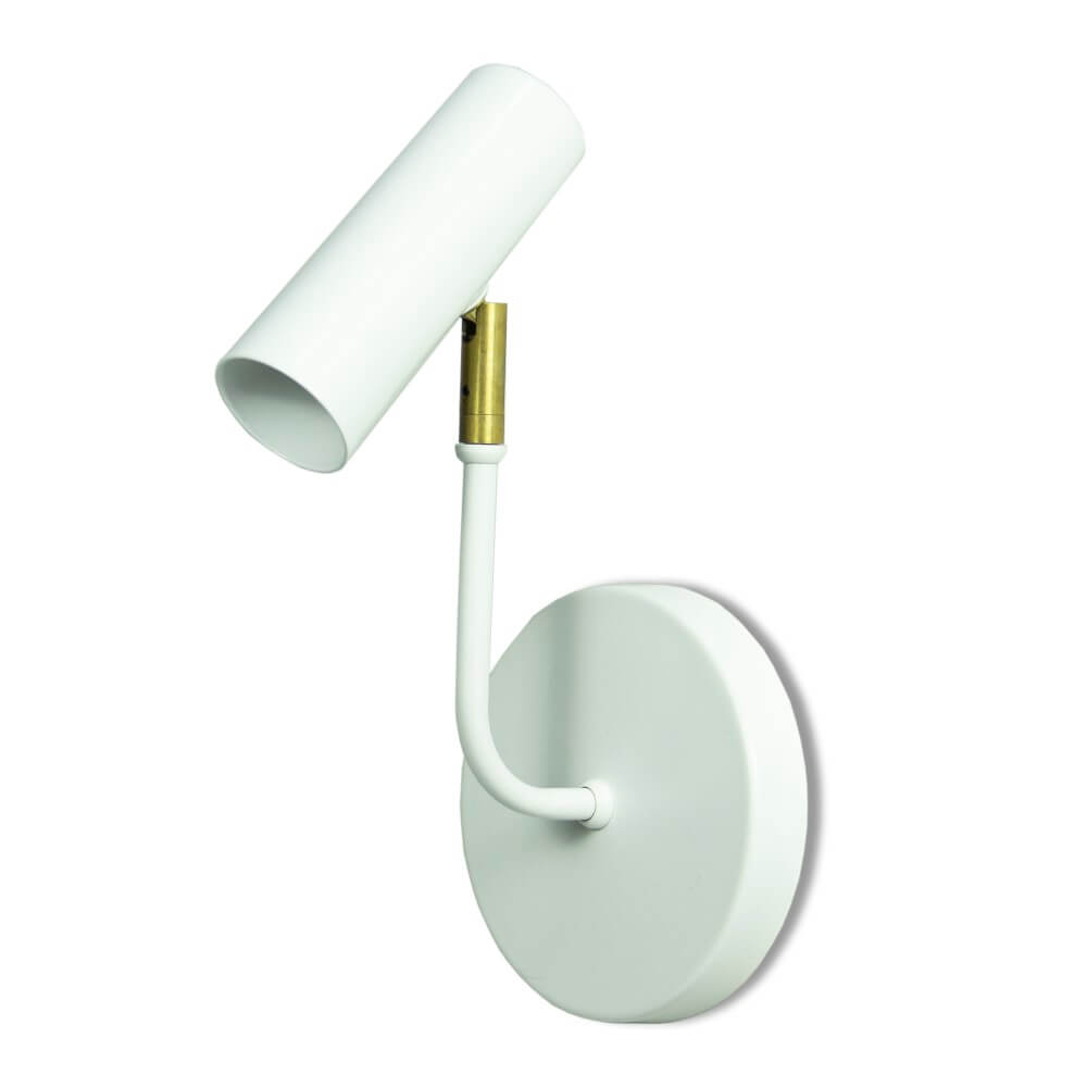 Luminária de Parede Arandela Articulada Sofhie em L Branco Luminária de Parede Arandela Articulada Sofhie em L Branco